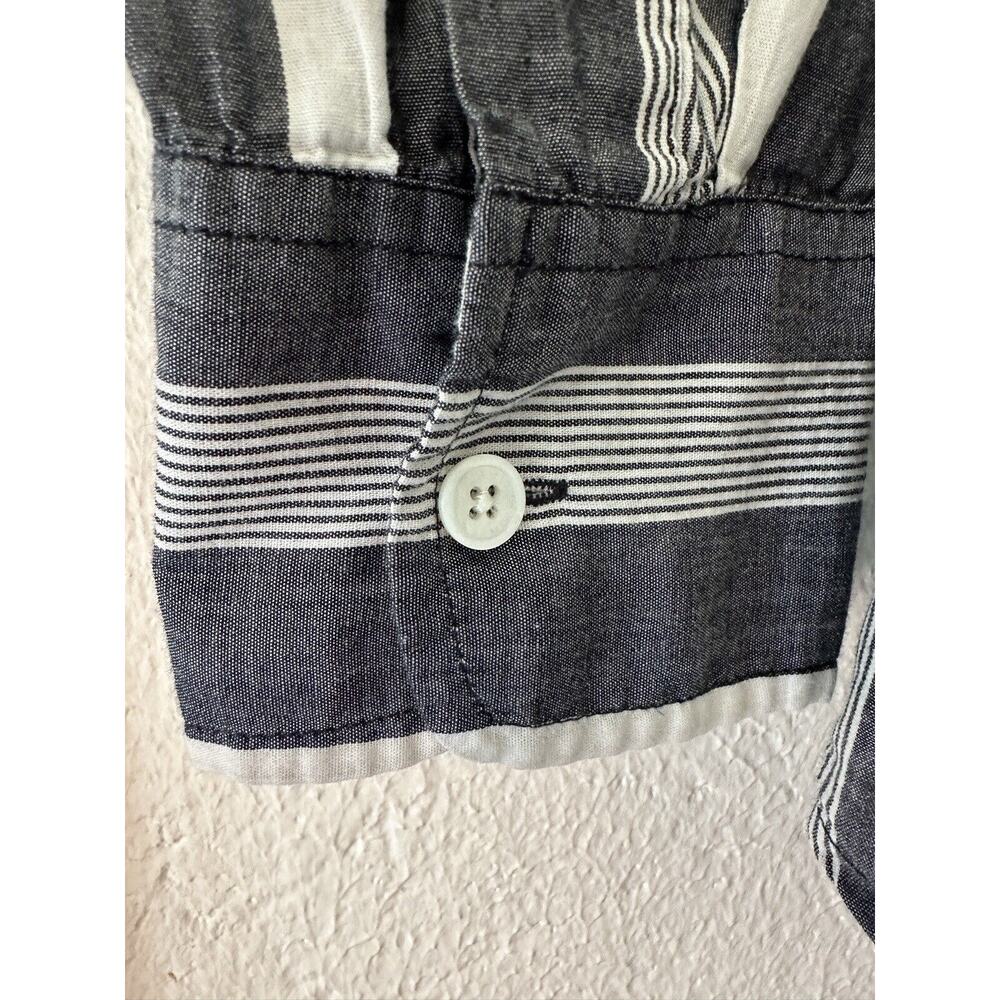 Equipment Femme Striped Oxford Button Down Oversized Blouse | Women’s Lg - Picture 3 of 8